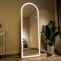 Full Length LED Arch Mirror – Standing Floor Mirror with Lights, Modern Dressing Mirror for Bedroom & Living Room