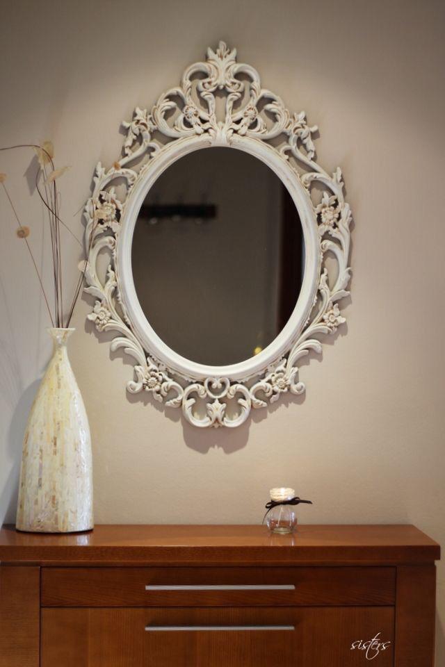Gold Baroque Horizontal Large Wall Mirror – Ornate Carved Frame